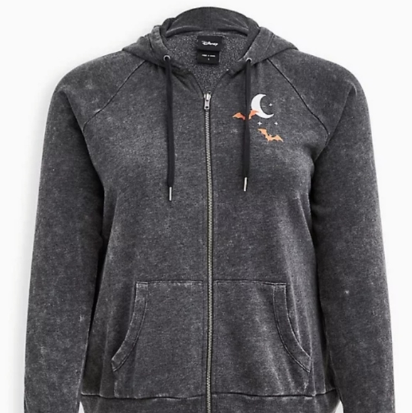 TORRID DISNEY Minnie Mouse Spider Web Head Mineral Wash Hoodie! 🎃 🕸 - Picture 6 of 9